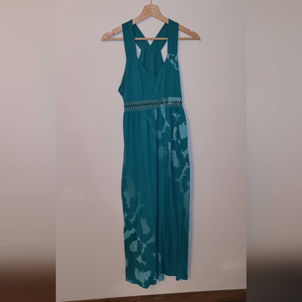 Maxi Teal Sleeveless Dress
